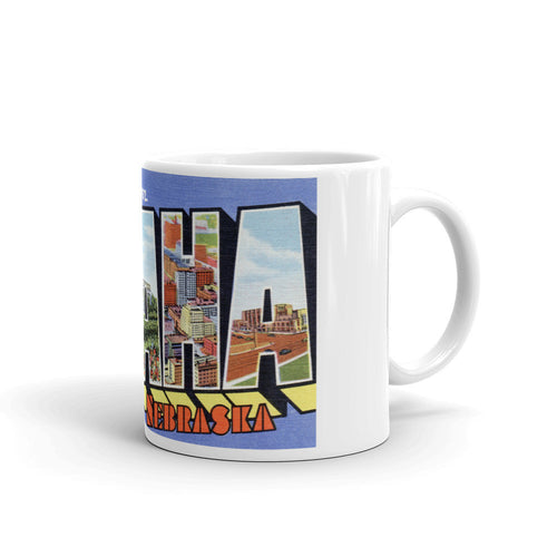 Greetings from Omaha Nebraska Unique Coffee Mug, Coffee Cup 1