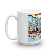 Greetings from Bloomington Illinois Unique Coffee Mug, Coffee Cup