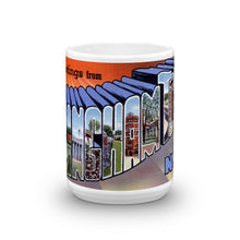 Greetings from Binghamton New York Unique Coffee Mug, Coffee Cup