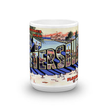 Greetings from St Petersburg Florida Unique Coffee Mug, Coffee Cup