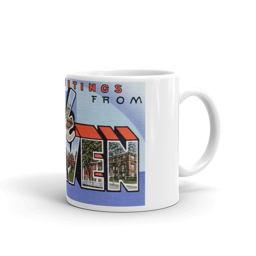 Greetings from Lock Haven Pennsylvania Unique Coffee Mug, Coffee Cup