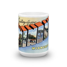 Greetings from Winona Minnesota Unique Coffee Mug, Coffee Cup