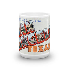 Greetings from San Angelo Texas Unique Coffee Mug, Coffee Cup