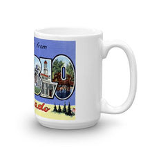 Greetings from Pueblo Colorado Unique Coffee Mug, Coffee Cup