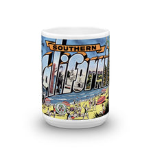 Greetings from Southern California Unique Coffee Mug, Coffee Cup
