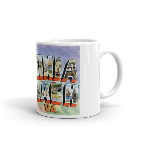 Greetings from Virginia Beach Virginia Unique Coffee Mug, Coffee Cup 1