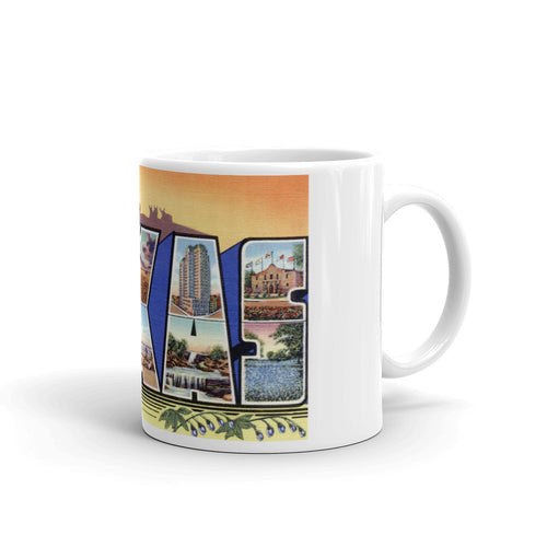 Greetings from Texas Unique Coffee Mug, Coffee Cup 4