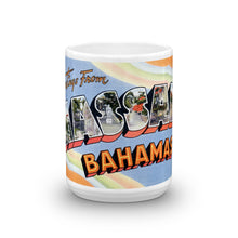 Greetings from Nassau Bahamas Unique Coffee Mug, Coffee Cup