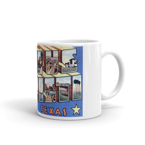Greetings from Corpus Christi Texas Unique Coffee Mug, Coffee Cup