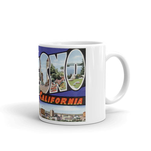 Greetings from Fresno California Unique Coffee Mug, Coffee Cup