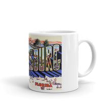 Greetings from St Petersburg Florida Unique Coffee Mug, Coffee Cup