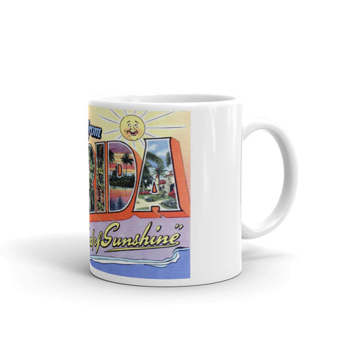 Greetings from Florida Unique Coffee Mug, Coffee Cup 3