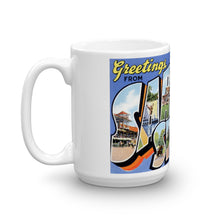 Greetings from Saratoga Springs New York Unique Coffee Mug, Coffee Cup