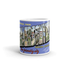 Greetings from Hendersonville North Carolina Unique Coffee Mug, Coffee Cup