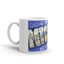 Greetings from Petoskey Michigan Unique Coffee Mug, Coffee Cup