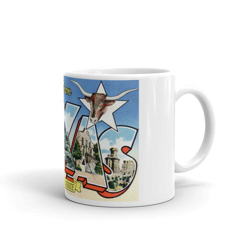 Greetings from Texas Unique Coffee Mug, Coffee Cup 8