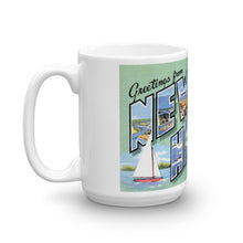 Greetings from Newport Harbor California Unique Coffee Mug, Coffee Cup