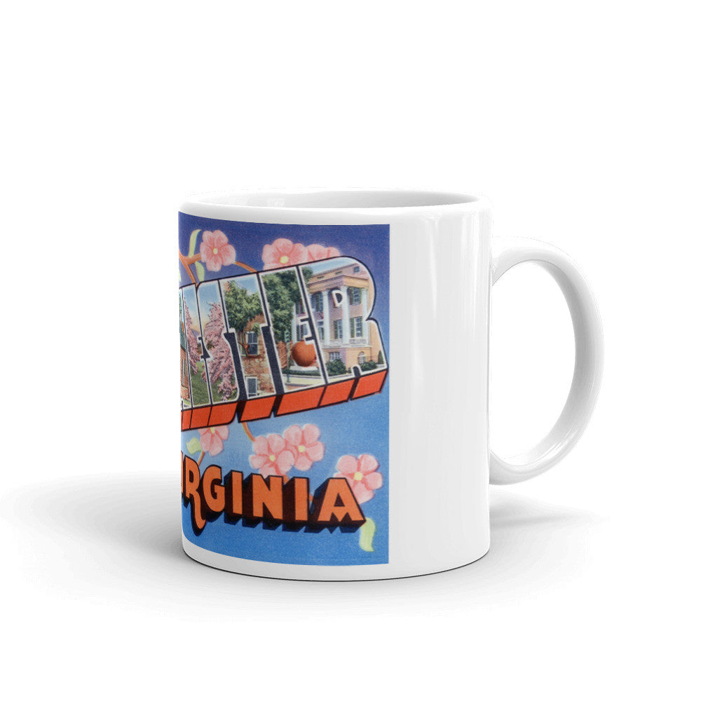 Greetings from Winchester Virginia Unique Coffee Mug, Coffee Cup