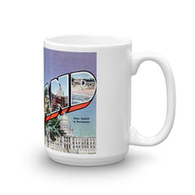 Greetings from Rhode Island Unique Coffee Mug, Coffee Cup 1