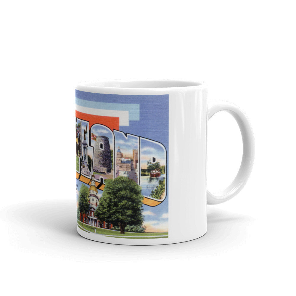 Greetings from Maryland Unique Coffee Mug, Coffee Cup 1