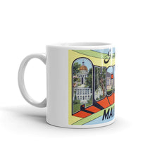Greetings from Augusta Maine Unique Coffee Mug, Coffee Cup 1