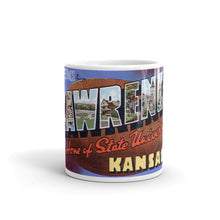 Greetings from Lawrence Kansas Unique Coffee Mug, Coffee Cup