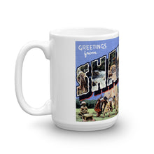 Greetings from Shawano Wisconsin Unique Coffee Mug, Coffee Cup