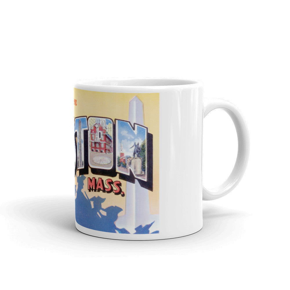 Greetings from Boston Massachusetts Unique Coffee Mug, Coffee Cup 2