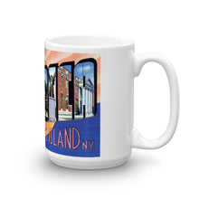 Greetings from Jamaica Long Island New York Unique Coffee Mug, Coffee Cup