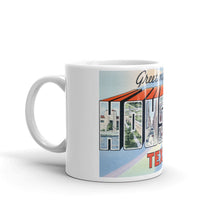 Greetings from Houston Texas Unique Coffee Mug, Coffee Cup 1