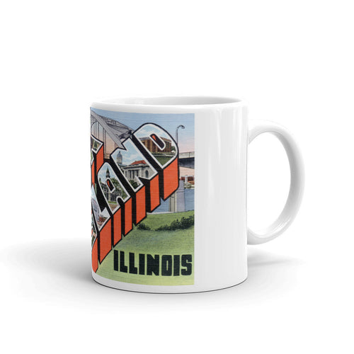 Greetings from Rock Island Illinois Unique Coffee Mug, Coffee Cup