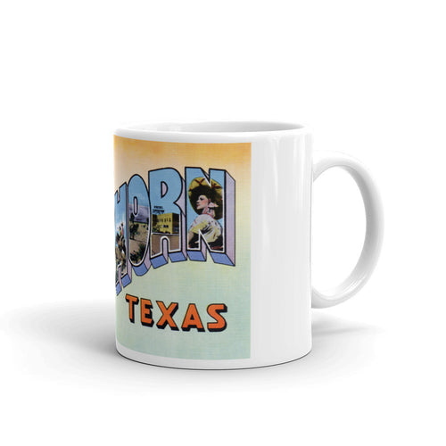 Greetings from Van Horn Texas Unique Coffee Mug, Coffee Cup