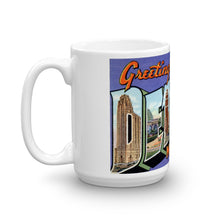Greetings from Detroit Michigan Unique Coffee Mug, Coffee Cup 1