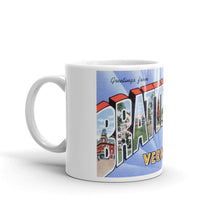 Greetings from Brattleboro Vermont Unique Coffee Mug, Coffee Cup