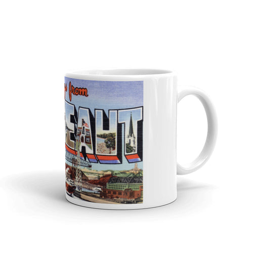 Greetings from Conneaut Ohio Unique Coffee Mug, Coffee Cup