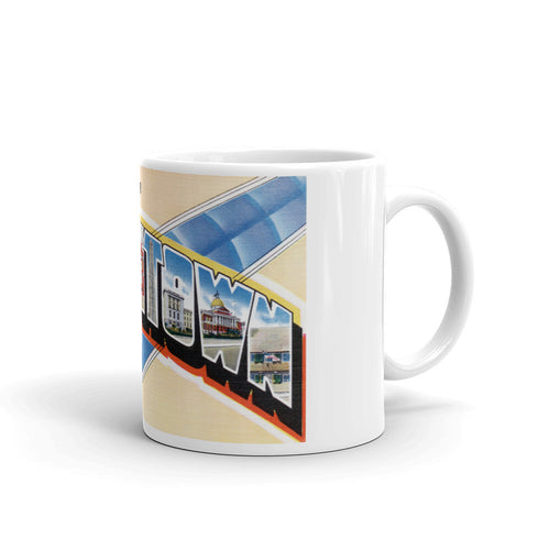 Greetings from Beantown Massachusetts Unique Coffee Mug, Coffee Cup