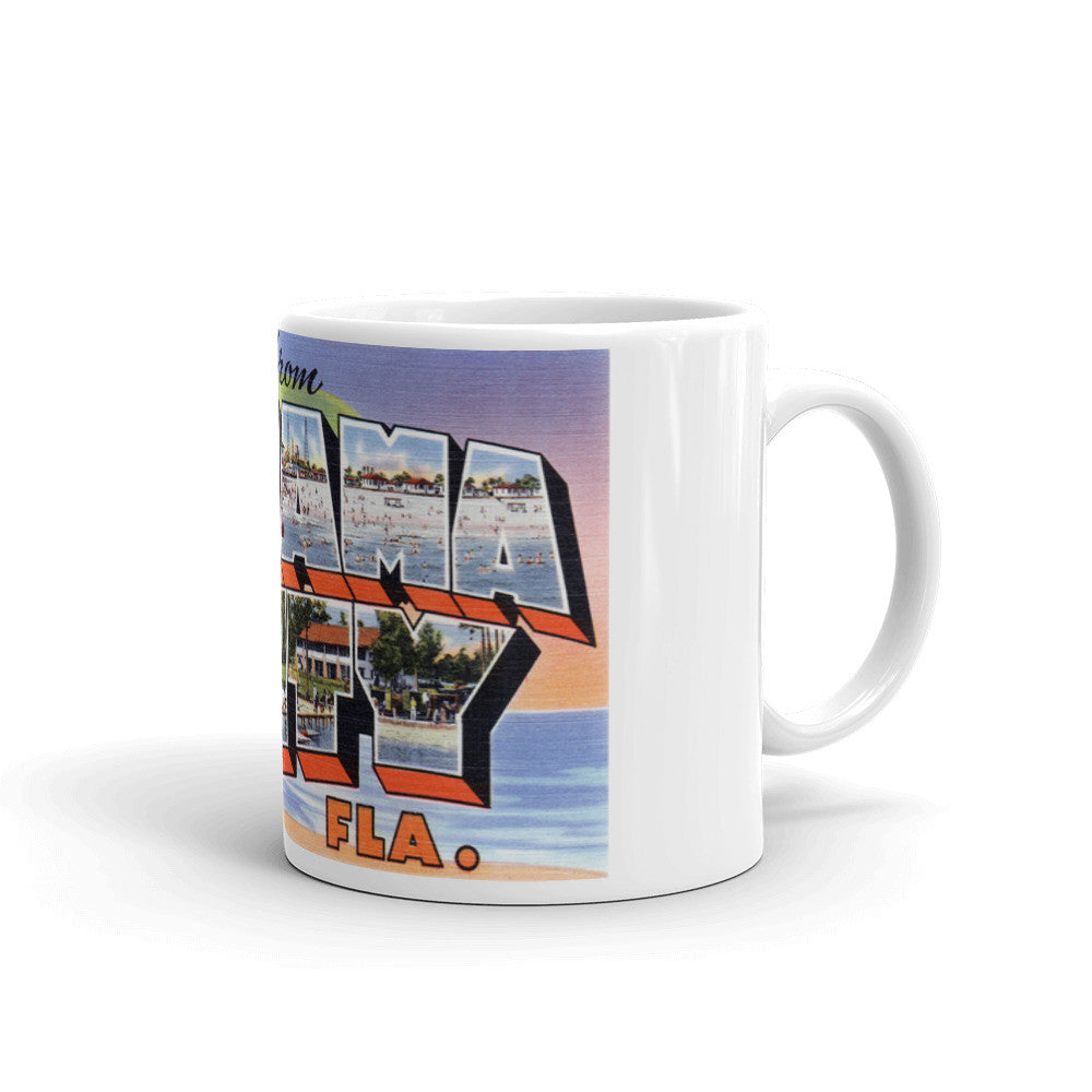 Greetings from Panama City Florida Unique Coffee Mug, Coffee Cup