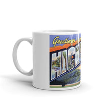 Greetings from Highlands North Carolina Unique Coffee Mug, Coffee Cup