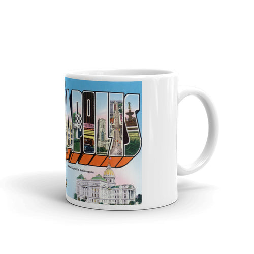 Greetings from Indianapolis Indiana Unique Coffee Mug, Coffee Cup 3