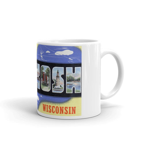 Greetings from Oshkosh Wisconsin Unique Coffee Mug, Coffee Cup 2