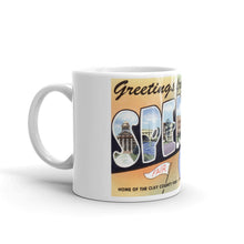Greetings from Spencer Iowa Unique Coffee Mug, Coffee Cup