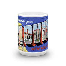 Greetings from Clovis New Mexico Unique Coffee Mug, Coffee Cup