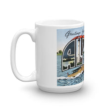 Greetings from Alpena Michigan Unique Coffee Mug, Coffee Cup