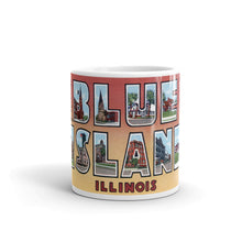Greetings from Blue Island Illinois Unique Coffee Mug, Coffee Cup