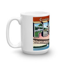 Greetings from Peoria Illinois Unique Coffee Mug, Coffee Cup