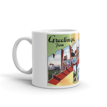 Greetings from Mackinac Island Michigan Unique Coffee Mug, Coffee Cup