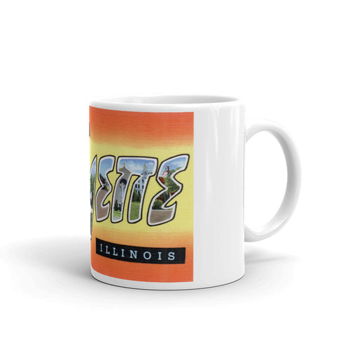 Greetings from Wilmette Illinois Unique Coffee Mug, Coffee Cup