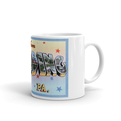 Greetings from Reading Pennsylvania Unique Coffee Mug, Coffee Cup 2