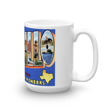 Greetings from Amarillo Texas Unique Coffee Mug, Coffee Cup