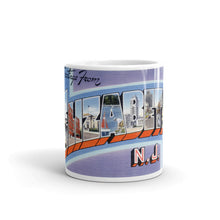 Greetings from Elizabeth New Jersey Unique Coffee Mug, Coffee Cup